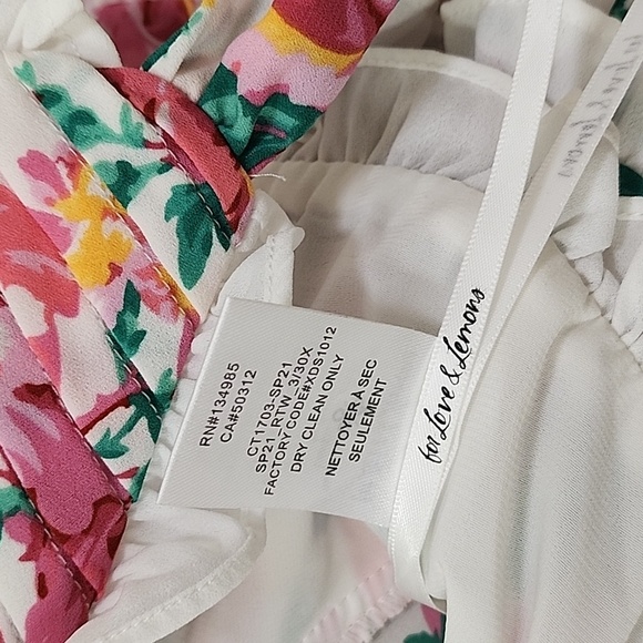 For Love & Lemons Baby Doll Whimsigoth  Imagen Crop  Floral Top Size Small - Picture 13 of 17